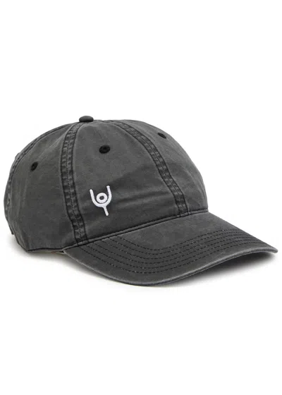 Now You Live Origin Logo-embroidered Cotton Cap In Black