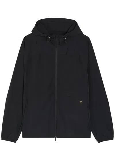 Now You Live Overton Hooded Stretch-nylon Jacket In Black