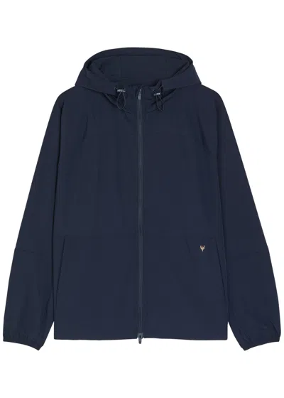 Now You Live Overton Hooded Stretch-nylon Jacket In Blue