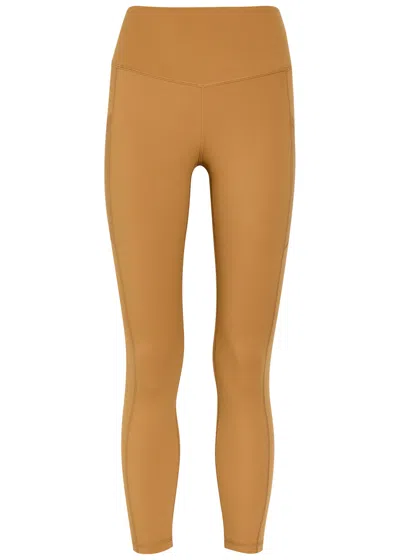 Now You Live Walton Stretch-jersey Leggings In Brown