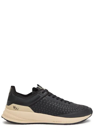 Now You Live Yp 305 Performance Mesh Sneakers In Black