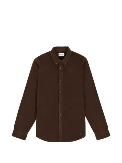 Nowadays Babycord Button-down Shirt In Brown