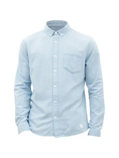 Nowadays Button-down Cotton Shirt In Blue
