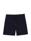 Nowadays Drawstring Cotton Shorts In Blue