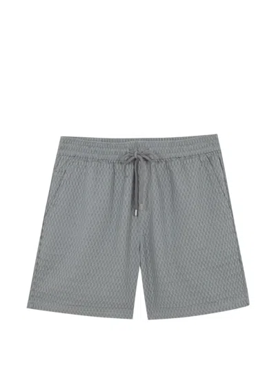 Nowadays Drawstring Patterned Shorts In Gray