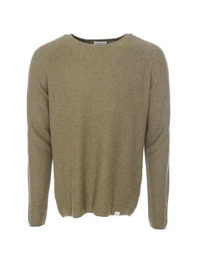 Nowadays Honeycomb-knit Raglan-sleeve Sweater In Green