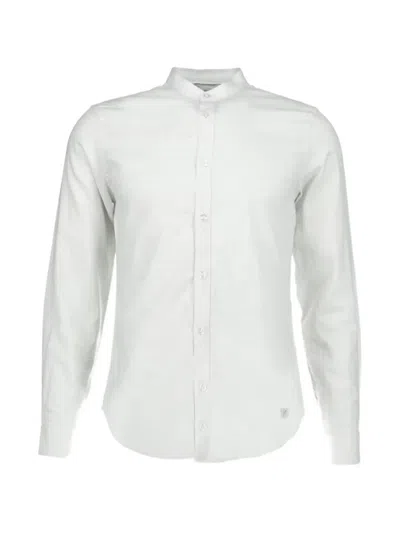 Nowadays Long-sleeve Button-up Shirt In White