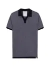 Nowadays Open-collar T-shirt In Gray