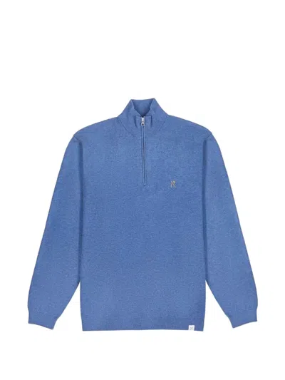 Nowadays Quarter-zip Sweater In Blue