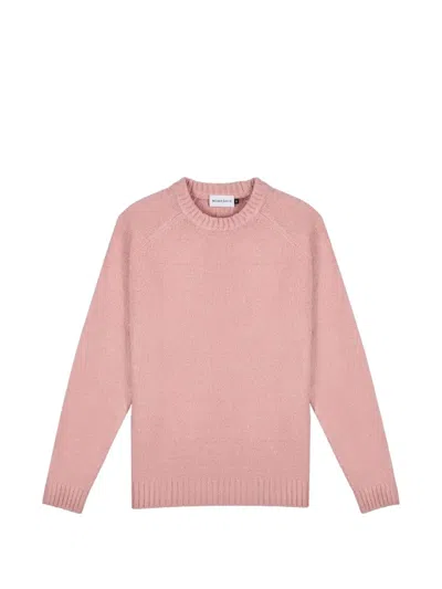 Nowadays Raglan-sleeve Crew-neck Sweater In Pink