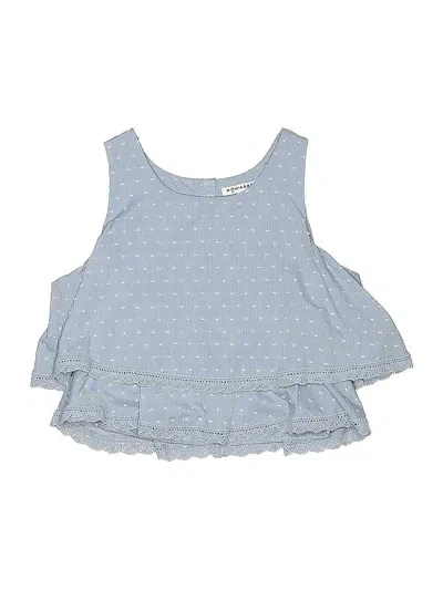 Pre-owned Nowadays Kids' Sleeveless Blouse In Blue