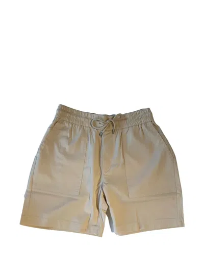 Nowadays The Easy Drawstring Patch-pocket Shorts In Neutral
