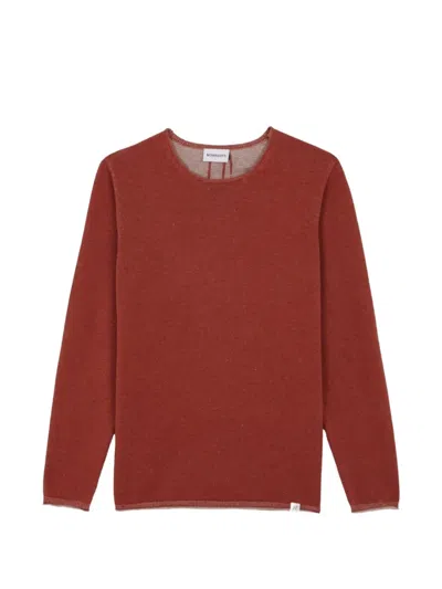 Nowadays The Plated Crew-neck Sweater In Brown