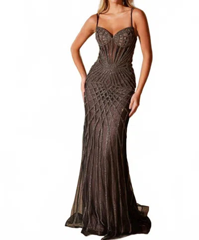 Nox Anabel Bonny V-neckline Maxi Dress In Black