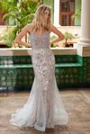 Nox Anabel C1606 Sequin Long Evening Gown Formal Prom Dress In Gray