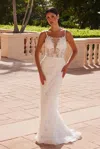 Nox Anabel C1628w Long Beaded Wedding Dress In White