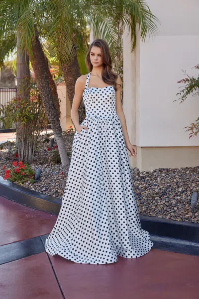 Nox Anabel E1925 Long Formal Evening A Line Prom Dress In White