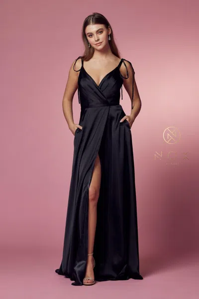 Nox Anabel Formal Long Prom Dress In Black