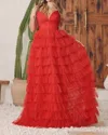 Nox Anabel Julie Long Formal Prom Dress In Red