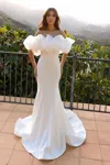 Nox Anabel Jw984 Mermaid Long Wedding Dress In White