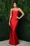 Nox Anabel K488 Long Fitted Formal Prom Dress In Red