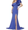 Nox Anabel One Shoulder Maxi Dress In Blue In Blue