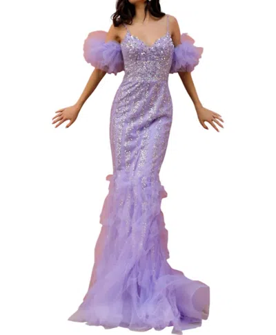 Nox Anabel Prom Dress In Periwinkle In Blue