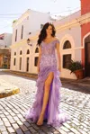 Nox Anabel R1301 Fitted Long Formal Ruffled Prom Dress