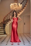 Nox Anabel T1500 Long Fitted Evening Prom Dress In Red