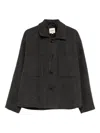 Noyoco Holar Button-fastening Jacket In Black