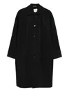 Noyoco Raglan-sleeve Coat In Blue