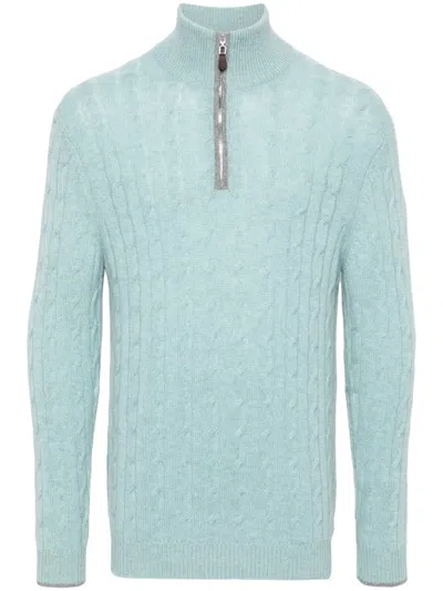 N•peal Albermarle Pullover Aus Bio-kaschmir In Blau