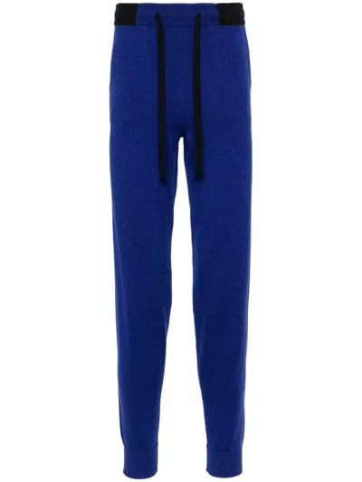 N•peal Brompton Organic-cotton Track Pants In 蓝色