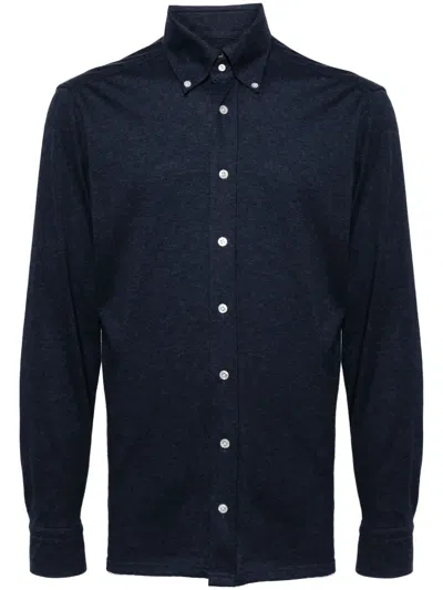 N•peal Hemd Mit Button-down-kragen In Blau