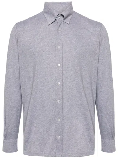N•peal Hemd Mit Button-down-kragen In Grau