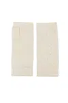 N•peal Cable-knit Fingerless Gloves In White