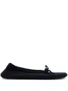 N•peal Cashmere Ballerina Slippers In Blue
