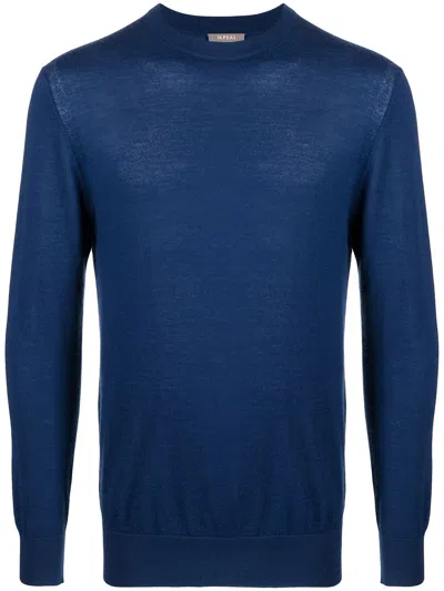 N•peal Crew Neck Cashmere Jumper In Blue