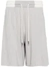 N•peal Drawstring Track Shorts In Grey