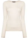 N•peal Eden Cashmere Top In Neutrals