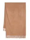 N•peal Fine-knit Cashmere Blanket In Brown