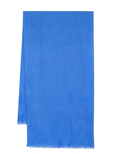 N•peal Pashmina-stola Mit Fransen In Blau