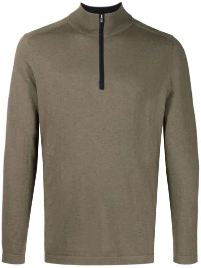 N•peal Pullover Mit Reissverschluss In Green