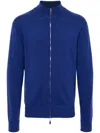 N•peal Knightsbridge Zip-up Cardigan In 蓝色