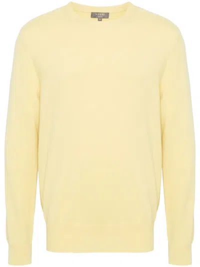 N•peal Oxford Pullover Aus Bio-kaschmir In Gelb