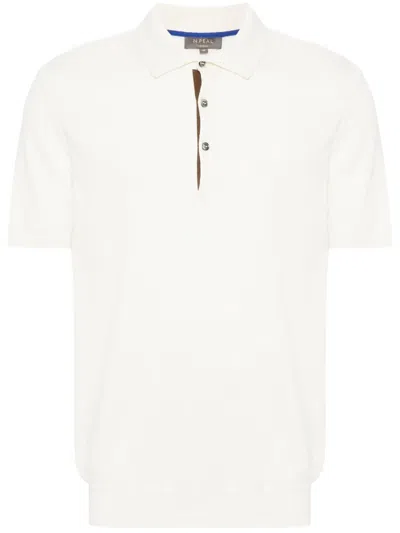 N•peal Polzeath Baumwoll-kaschmir-poloshirt In Nude