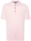 N•peal Polzeath Baumwoll-kaschmir-poloshirt In Rosa