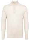 N•peal Regent Fg Half-zip Jumper In Neutrals