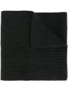 N•peal Ribbed Scarf In Grey