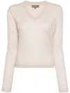 N•peal Superfine Kaschmirtop In Nude